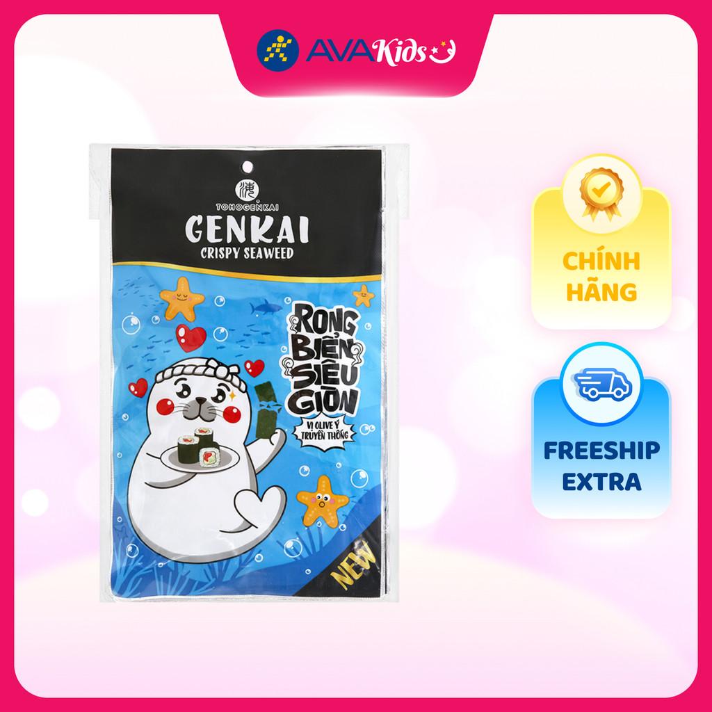 Túi 5 gói snack rong biển vị olive ý truyền thống Tohogenkai 3.5g (từ 1 tuổi) - Hàng Chính Hãng