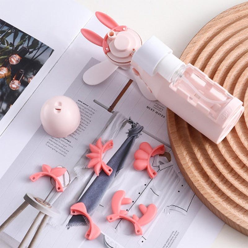 2000mAh Portable Water Spray Mist Fan Electric USB Rechargeable Handheld Mini Fan Cooling Air Conditioner Humidifier for Outdoor