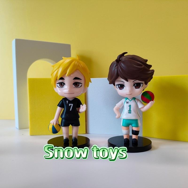 8 mô hình Haikyu - haikyuu Vua bóng chuyền Koshi Yu Nishinoya Kei Tsukishima Tobio Kageyama Shoyo Hinata Kenma Kozume