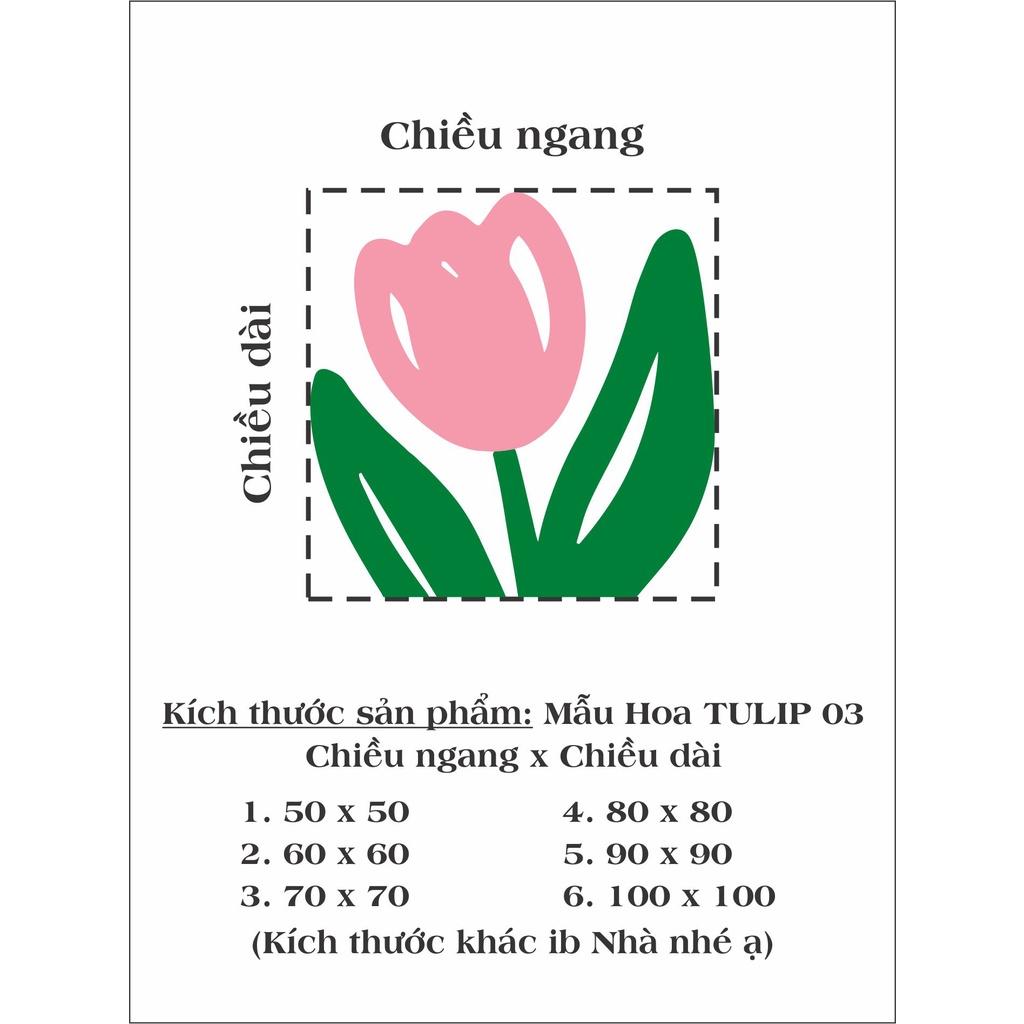 HÌNH DÁN HOA TULIP TRANG TRÍ NHÀ CỬA CUTE 01