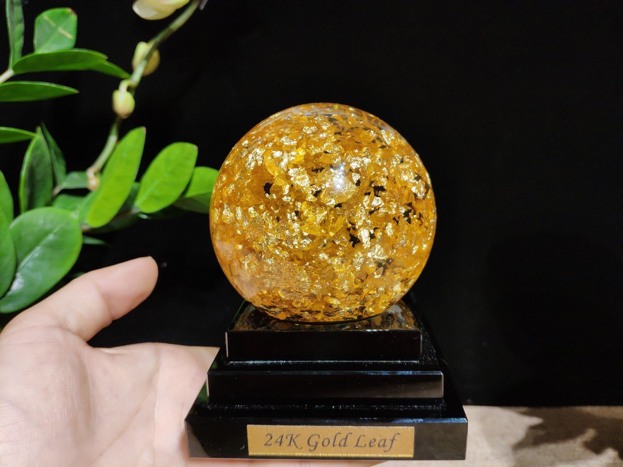 Quả cầu pha lê phong thủy D=100cm MT Gold Art- Hàng chính hãng, trang trí nhà cửa, phòng làm việc, quà tặng sếp, đối tác, khách hàng, tân gia, khai trương