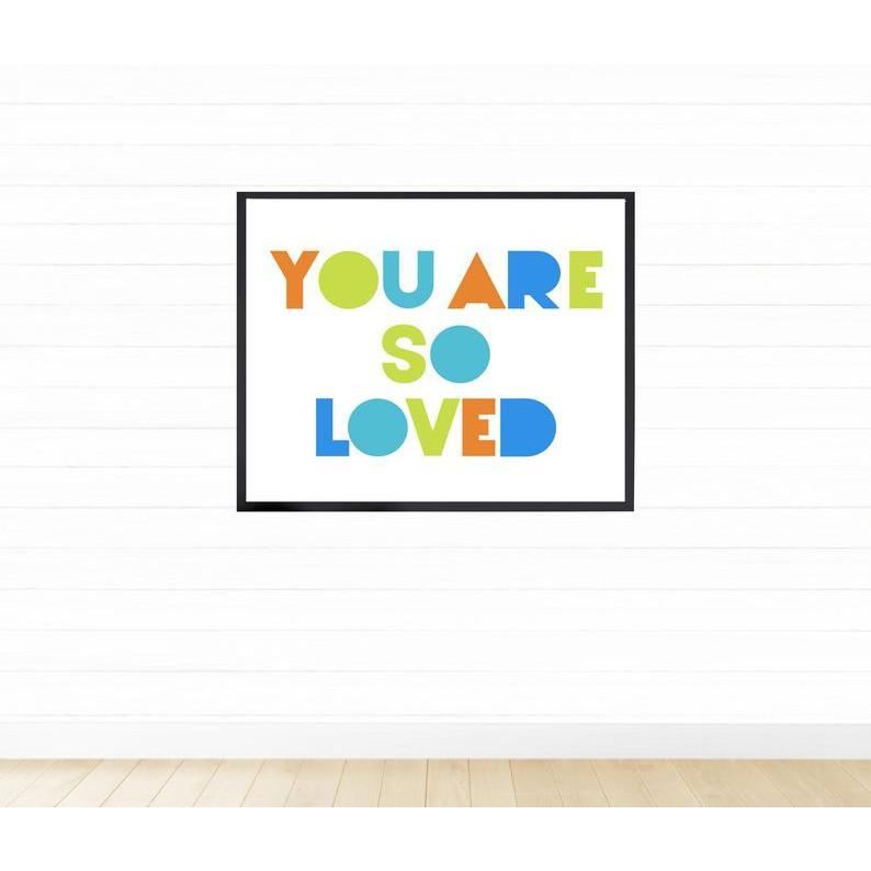 Tranh treo tường | Tranh cho bé-You Are So Loved Print 90 , tranh canvas giá rẻ