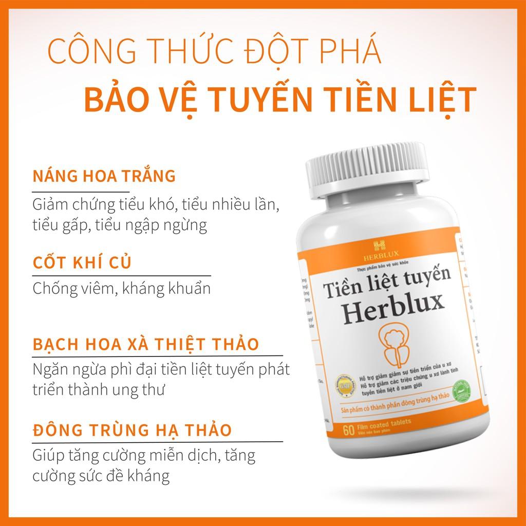 Tuyến tiền liệt Herblux giảm u xơ tiền liệt tuyến ở nam giới (60 viên)