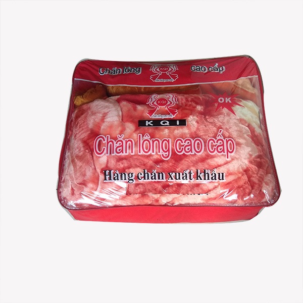 Chăn lông nhung tuyết trơn kích thước 2.2mx1.8m loại 3kg kèm túi đựng