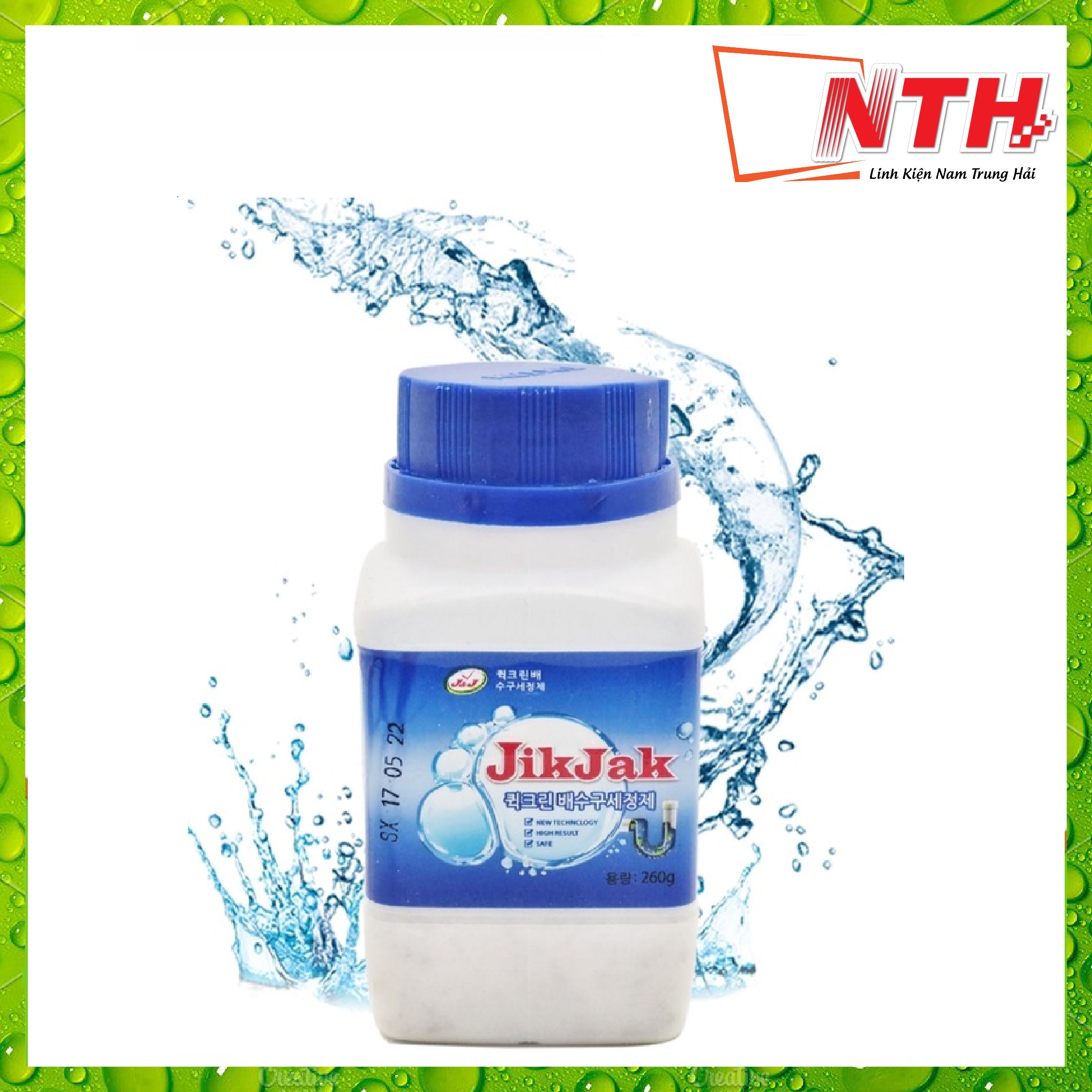 Bột Thông Cống,Bồn Cầu,Lavabo Cực Mạnh - Bột Thông Cống Siêu 268G Thế Hệ Mới