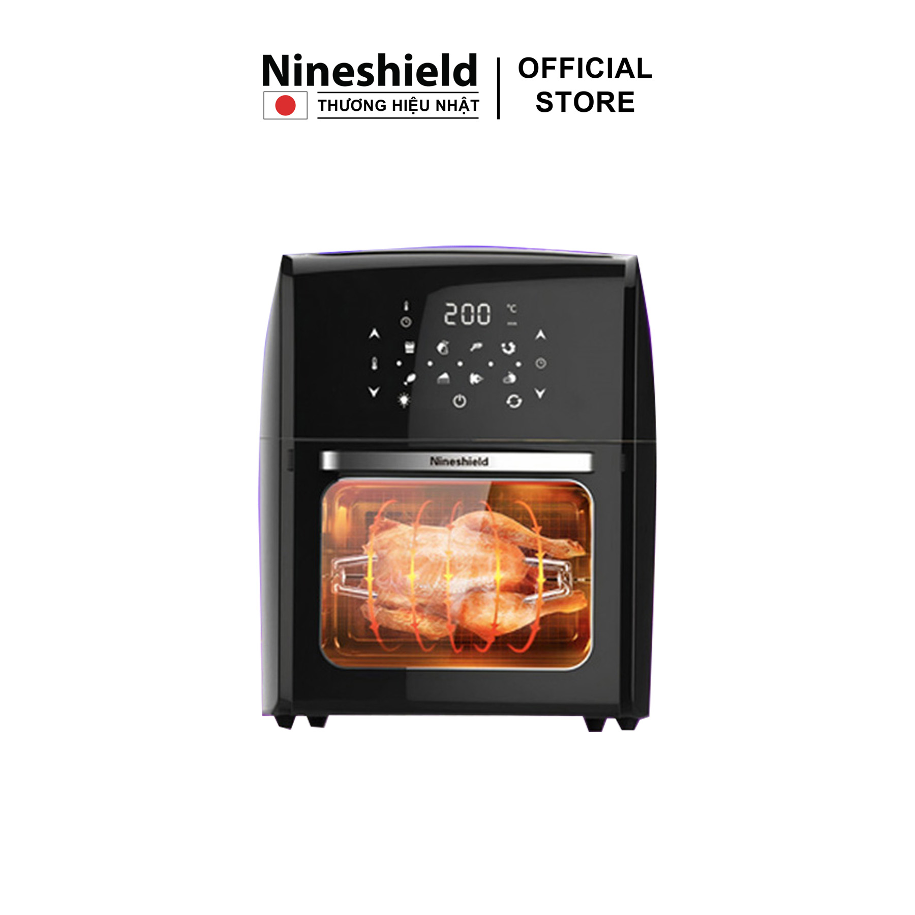 Nồi chiên không dầu 12.5L Nineshield KB-1200 - Hàng chính hãng