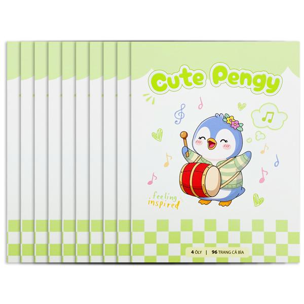 Bộ 6 Tập Học Sinh Pengy's Diary - 4 Ô Ly Vuông - 96 Trang 100gsm - The Sun - Cute