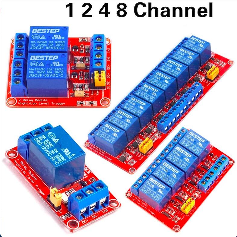 Mạch 1/2/4 Relay opto cách ly kích mức cao/thấp