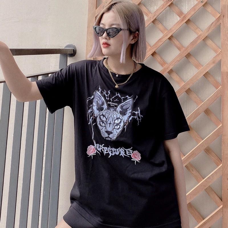 Áo Phông Rộng Dáng Unisex Cho Cả Nam Và Nữ - Áo Thun Thiết Kế In 5D - Chất Vải Cotton Cao Cấp Dày Dặn Mặc Cực Thích T5