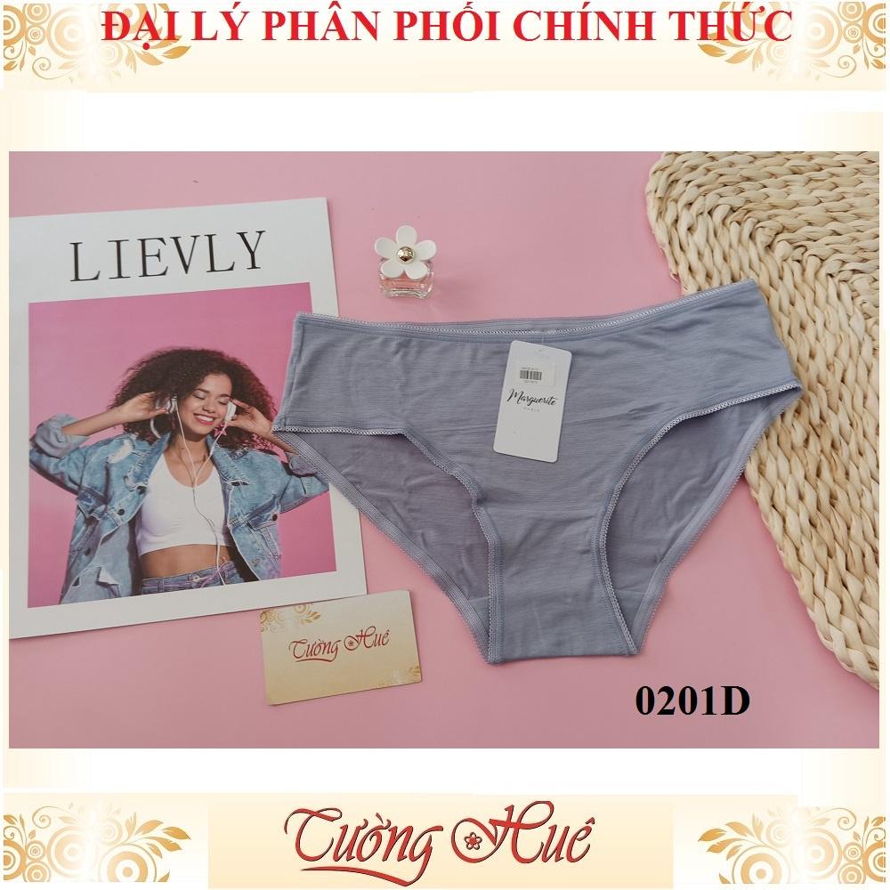 Quần lót nữ Marguerite Paris 0201D cotton trơn lưng cao .
