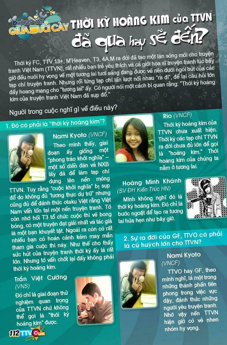 tạp chí truyện tranh việt nam online - ttvo chapter 2 114