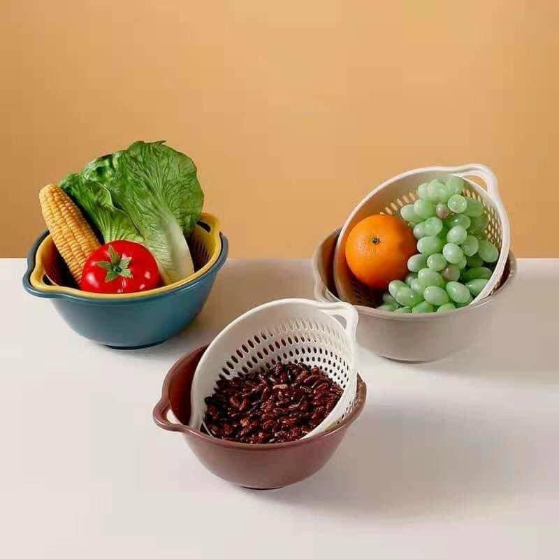 Sét bộ 6 món rổ kèm chậu hàng xuất nhật