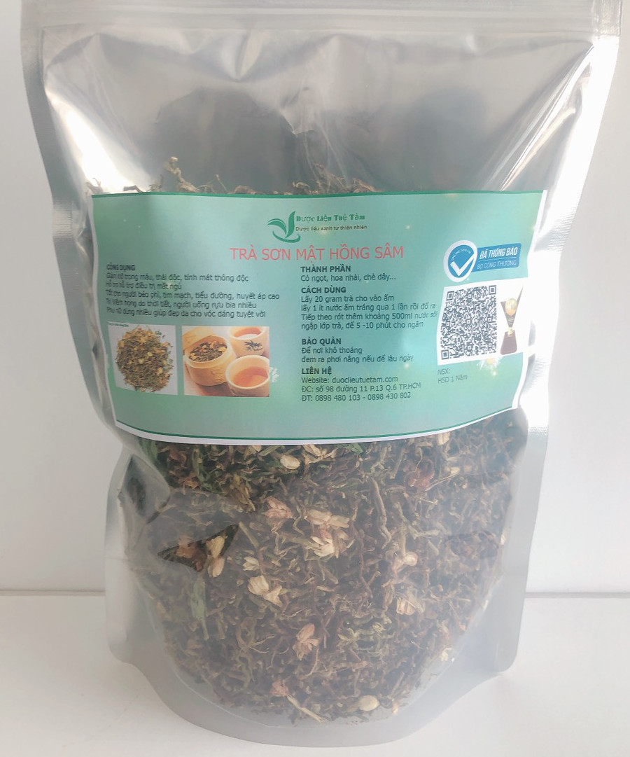 500g Trà sơn mật hồng sâm