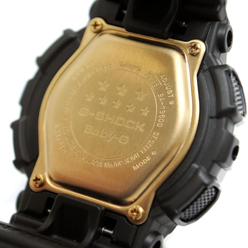 Đồng Hồ Nữ Dây Nhựa Casio Baby-G BA-135DD-1ADR Kim Cương Tự Nhiên | BA-135DD-1A Natural Diamonds