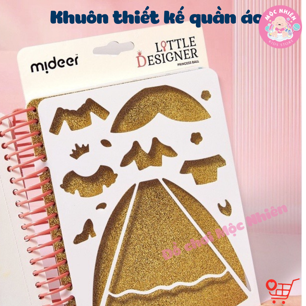 Đồ chơi Thiết Kế Thời Trang và Tô Màu Nước Công Chúa - Mideer Little Designer - Dành cho bé từ 5 tuổi