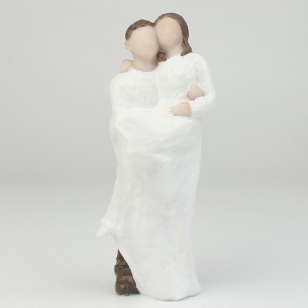 Sweet Wedding Cake Topper Figure Bride &amp; Groom Couple Bridal Decors Lovely