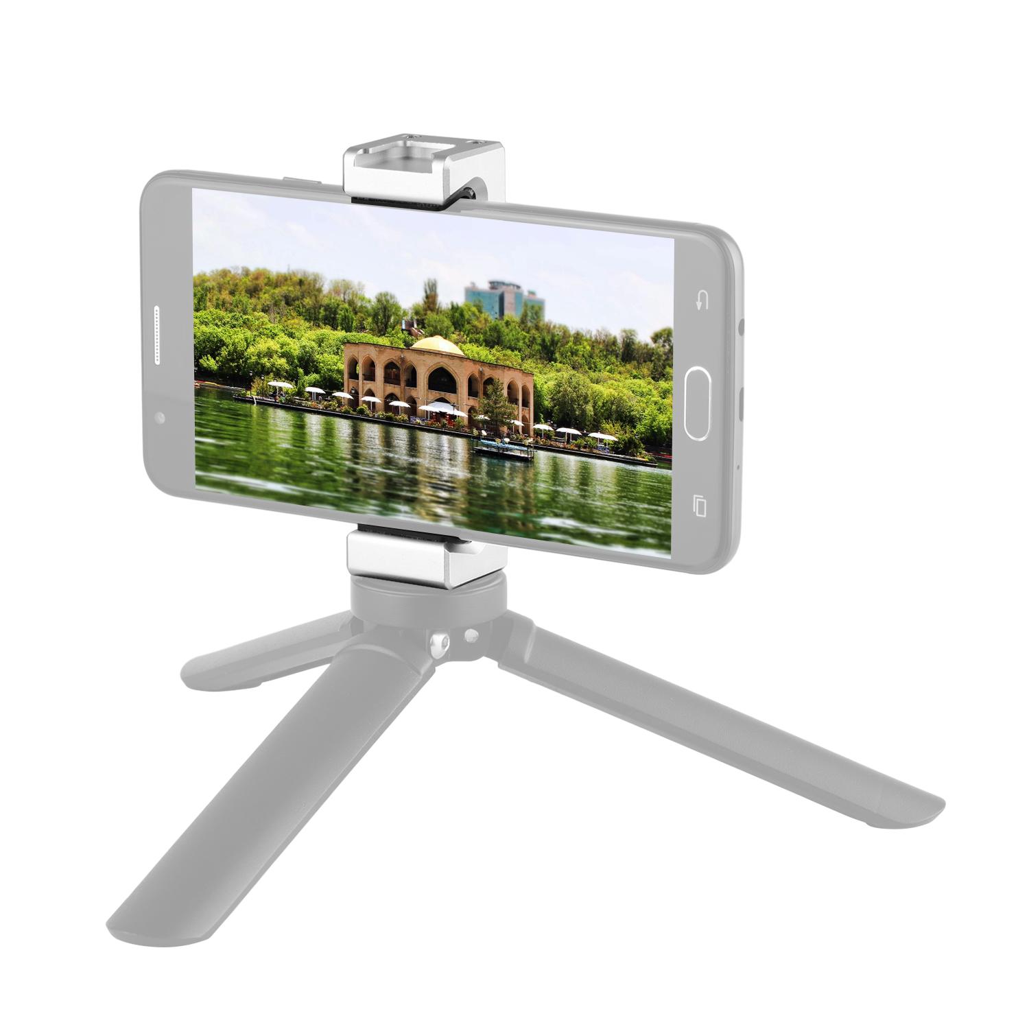 Giá đỡ kẹp điện thoại bằng hợp kim nhôm Lỗ vít 1/4 inch Tương thích với iPhone