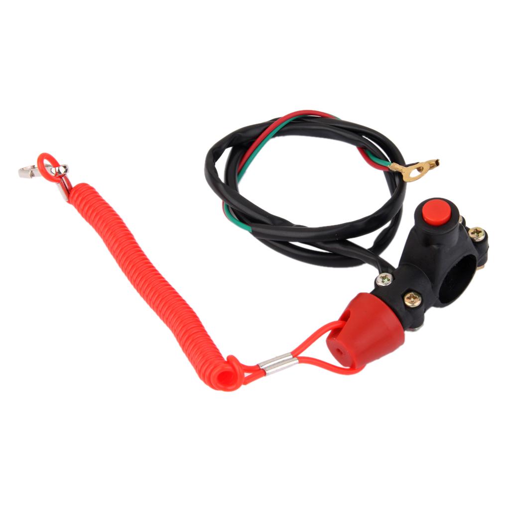Universal Engine Stop Kill Tether Switch Lanyard for ATV Racing Emergency