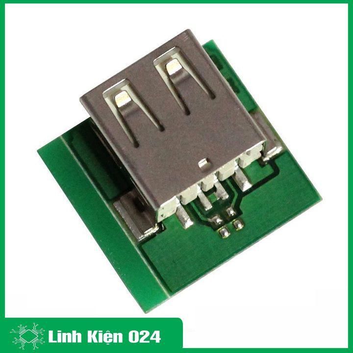 Mạch sạc pin dự phòng 5V-600MA mini 1A cổng USB có đèn báo