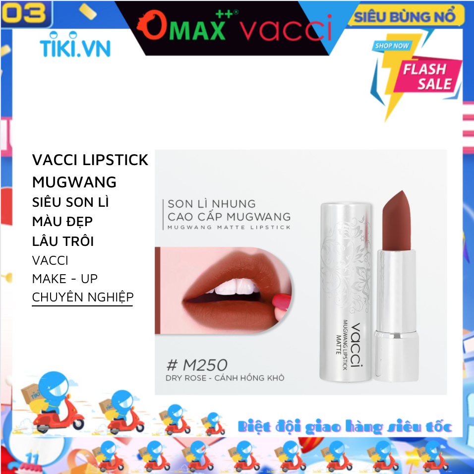 SON LÌ CAO CẤP THẾ HỆ MỚI LÂU PHAI VACCI - VACCI MUGWANG MATTE LIPSTICK