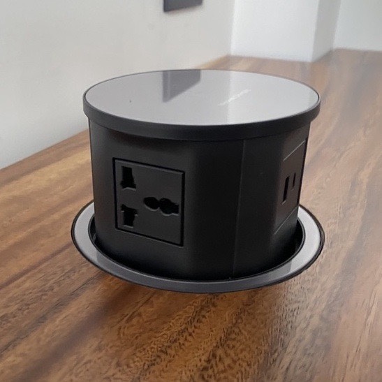 Ổ cắm điện sạc không dây âm bàn 15W - USB-A/C
