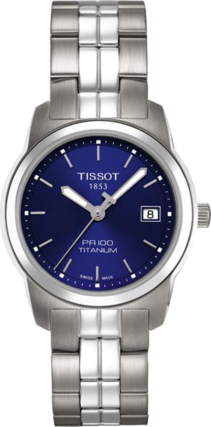 Đồng Hồ Nữ Dây Titanium Tissot T049.310.44.041.00 (28mm) - Mặt Xanh