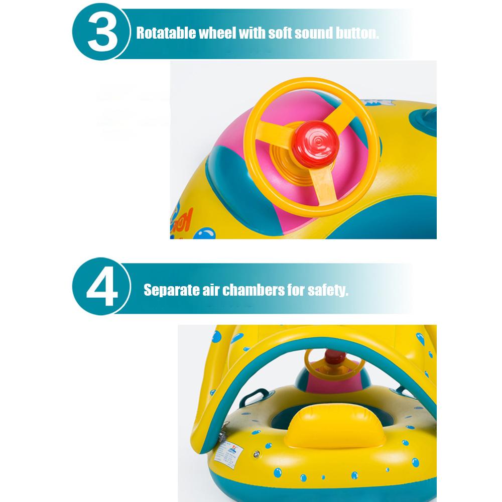 Phao Bơi Cho Trẻ Em Với Hệ Thống Chống Nắng Tán Nước Cho Trẻ Em