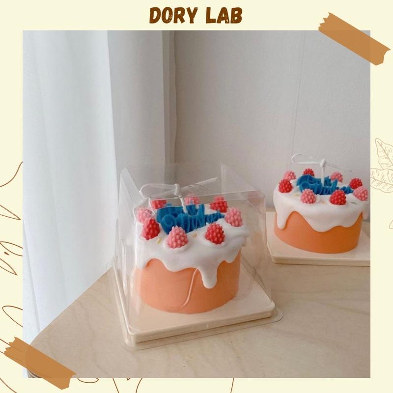 Nến Thơm Bánh Kem Handmade Trang Trí Chữ Theo Yêu Cầu - Dory Lab