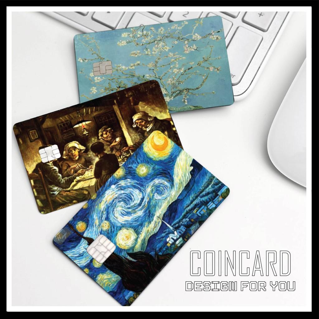 Sticker dán Thẻ ATM, Debit ,Thẻ Từ, Thẻ Chung Cư, decal dán thẻ, Bảo vệ thẻ hình TRANH Vincent van Gogh