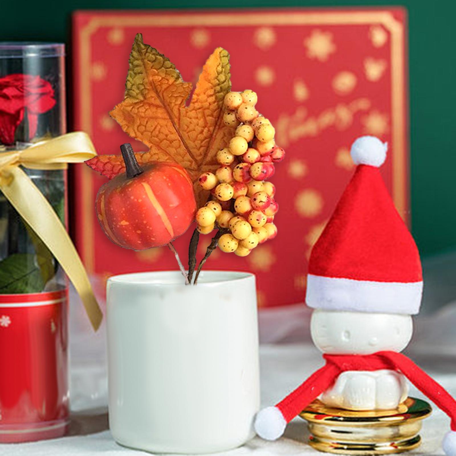 Simulated Maple Leaf Pumpkin for Table Centerpiece Thanksgiving Fall Harvest