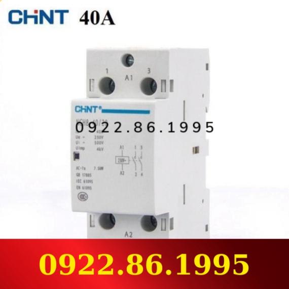 HàngNeW Chint Khởi động từ, contactor 1 pha CHINT NCH8 40A/220V Xám mới