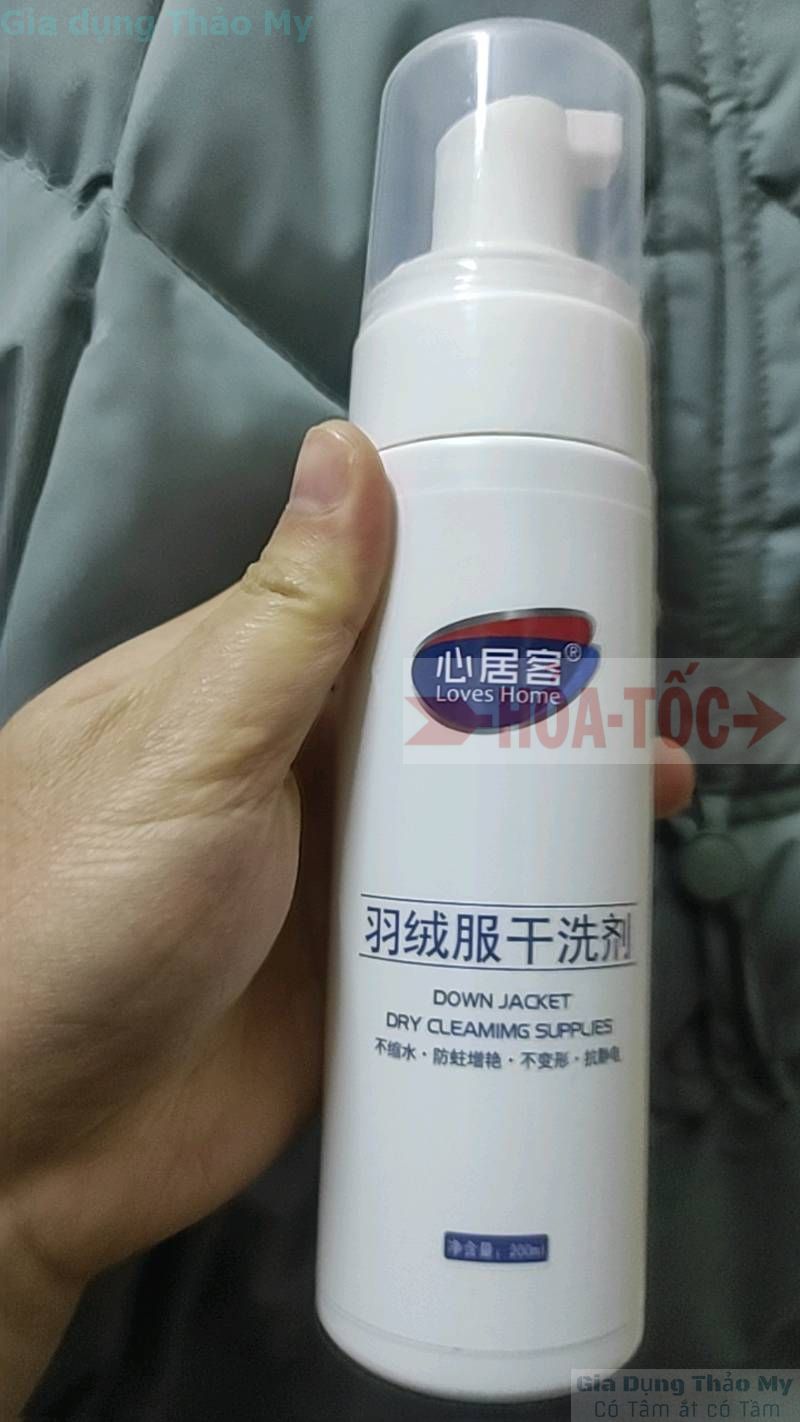 Xịt Giặt Khô-Làm Sạch Quần Áo Giầy Dép Túi Sách - Chai 200ml