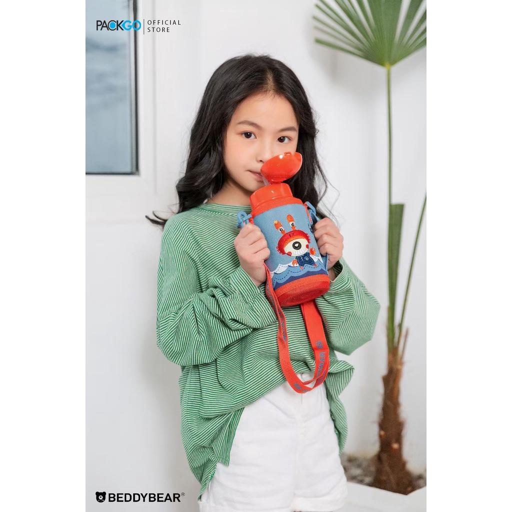 Bình giữ nhiệt cho Bé Trai hoặc Gái BEDDYBEAR - Dung tích 580 ml - 3 Nắp thay thế - Dòng họa tiết Chòm sao Cự Giải - phù hợp Bé 2 tuổi trở lên - Bảo hành chính hãng 2 năm