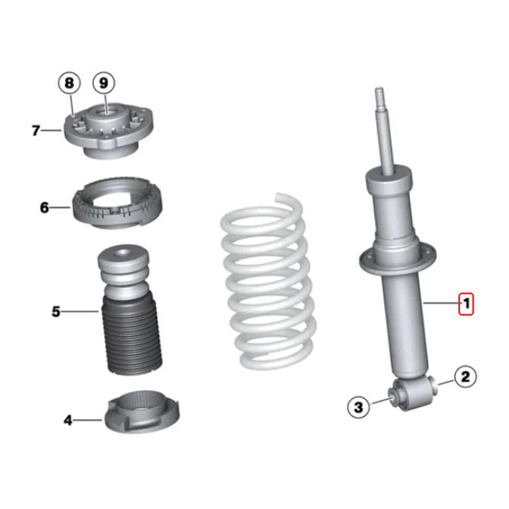 Giảm xóc sau xe BMW X3 F25, X4 F26. Hàng cao cấp Special Active hãng Koni sản xuất, xuất xứ từ Hà Lan, 82451381, 33526796317, 33526796422