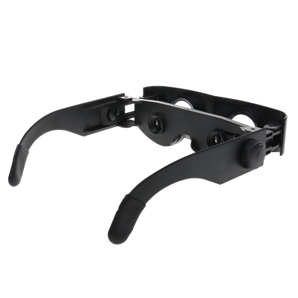 Eyewear Style Black Magnifier Telescope Binoculars for Fishing Hiking