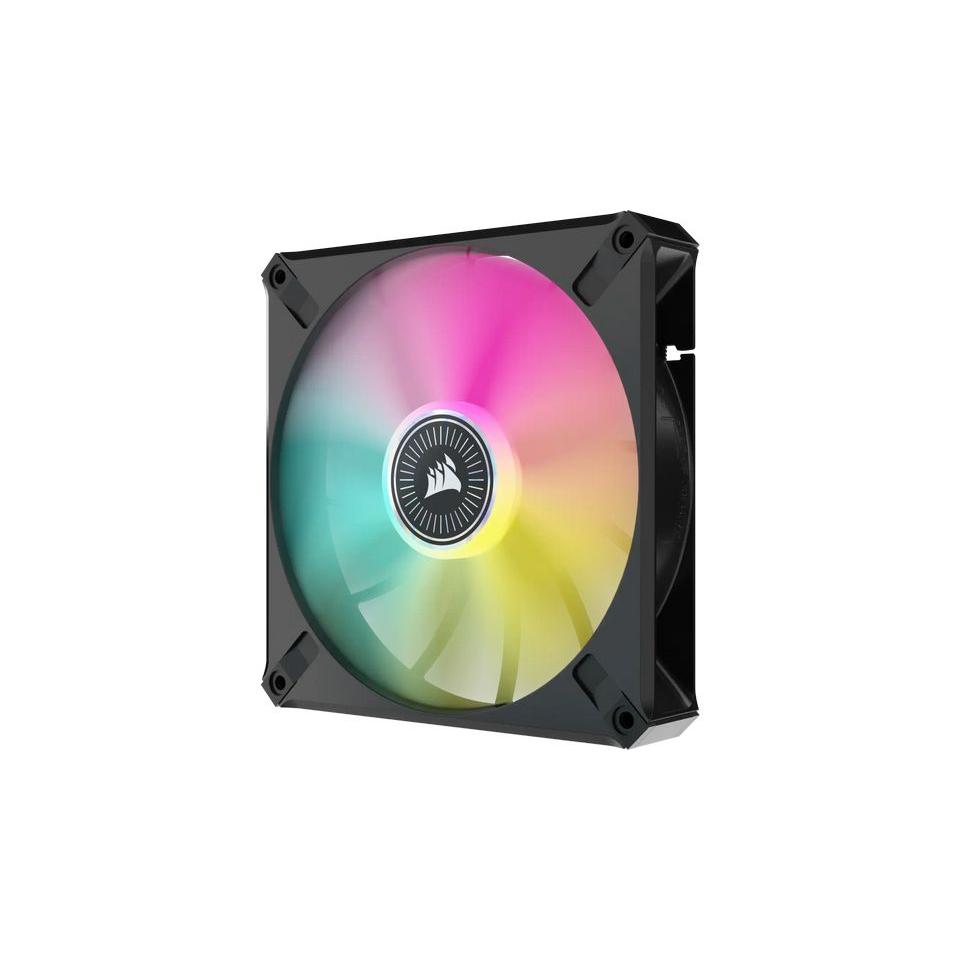 Bộ 2 quạt máy tính 140mm Corsair ML140 RGB ELITE LED kèm Node Core/CO-9050115-WW Hàng chính hãng