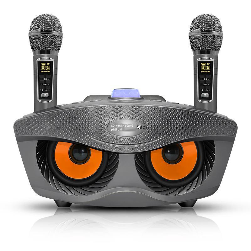 Phong cách mới nhất phiên bản nâng cấp cú SD306plus gia đình KTV micro không dây âm thanh Bluetooth máy tất cả trong một điệp khúc đôi