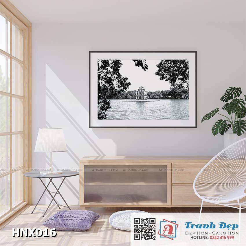 Tranh treo tường siêu nhẹ phong cảnh Hà Nội xưa - HNX016