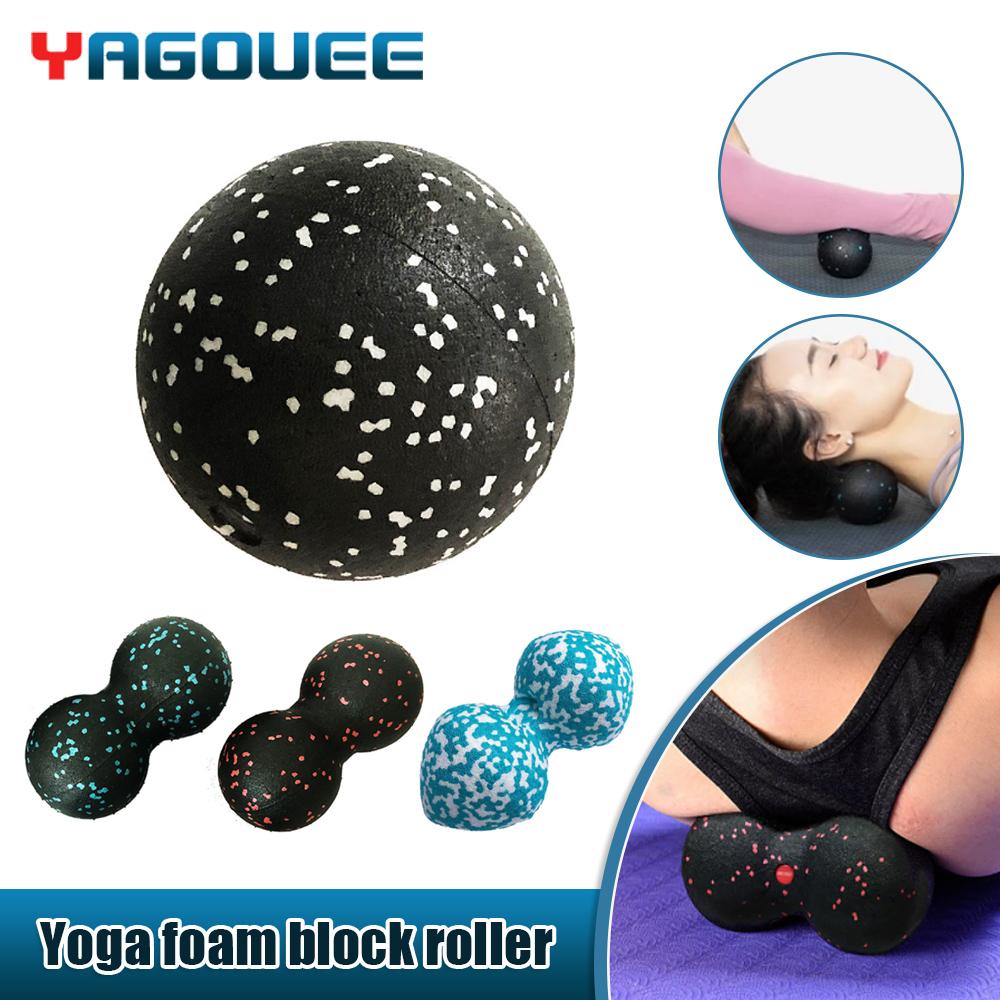 Yoga Block Block Peanut Ball Lacrosse Myofascia Ball Massage Anti-Stress Ball Epp Fascia Trị liệu thư giãn tập thể dục tập thể dục Color: Set H