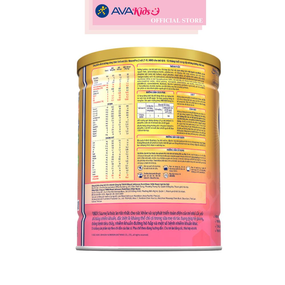 Sữa bột Enfamil A+ Neuropro số 2 830g (6 - 12 tháng)