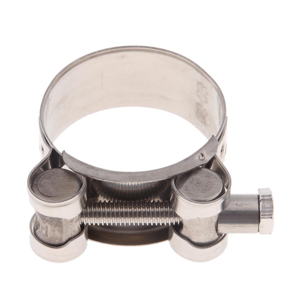 4X Motorbike Exhaust  Stainless Steel   Clamps 36-39mm