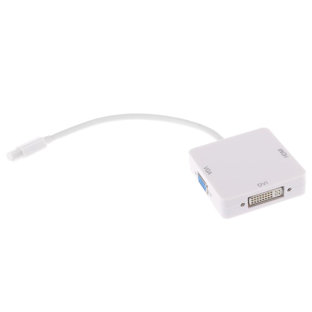 3 in 1 Mini DP to HDMI DVI VGA Adapter Converter Cable for MacBook