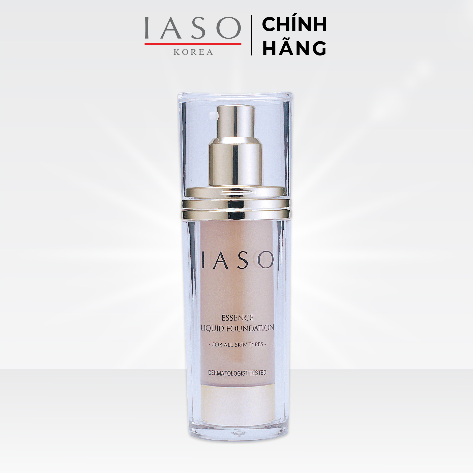 I32 – I33 Kem nền trang điểm số 21-23 IASO Essence Liquid Foundation #21 - #23 35ml