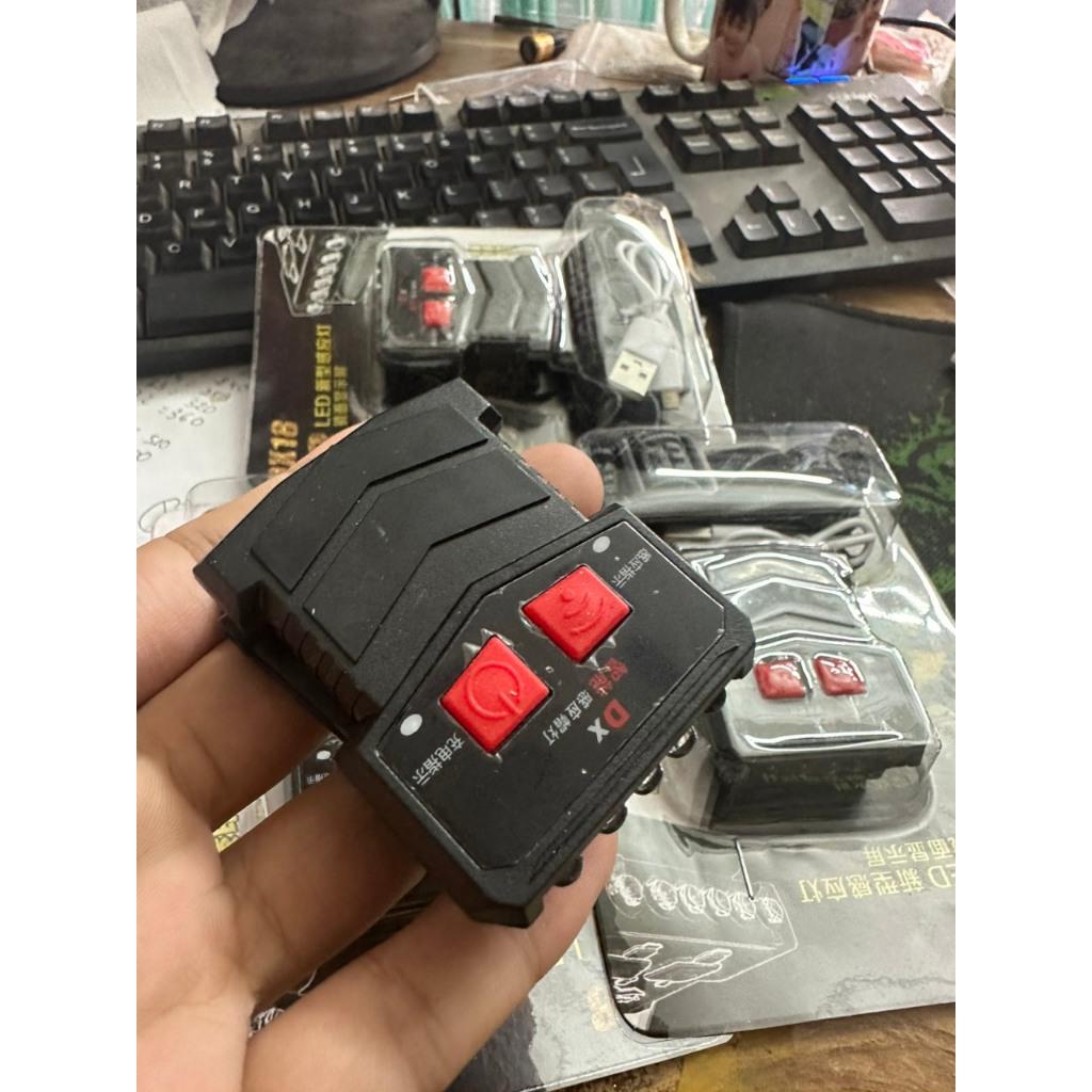 Đèn LED Cảm Ứng Mini Kẹp Mũ dành cho Đi Câu, Đi Leo Núi, Cắm Trại sale giá rẻ - Đèn Kẹp mũ DX18 y hình