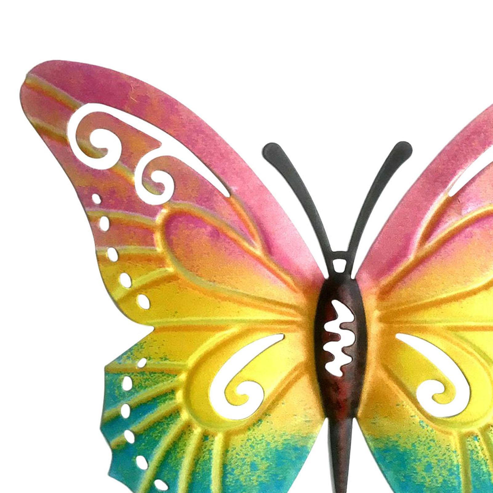 Butterfly Wall Decors Wall Sculptures Figurines for Garden Home Decors