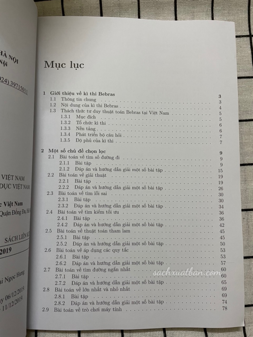 Thách thức tư duy thuật toán 2019