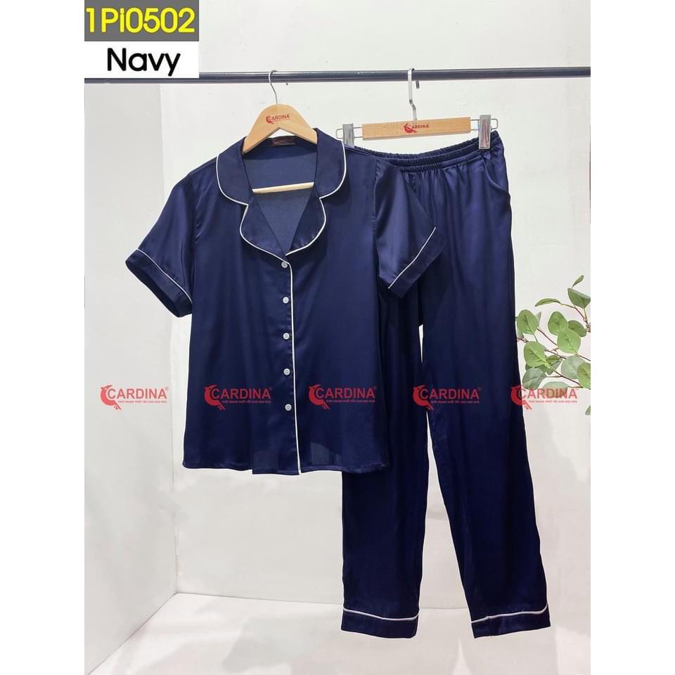 Bộ Pijama Nữ  Cộc Tay Quần Dài Chất Lụa Satin Nhật Cao Cấp Cho Nàng Vẻ Ngoài Trẻ Trung, Hiện Đại