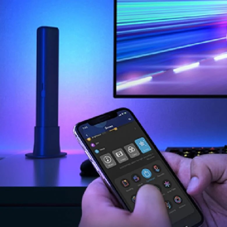 Đèn LED thanh RGB Govee Flow Pro WiFi TV Light Bars H6054 | Thanh đèn LED trang trí, kết nối và điều chỉnh thông minh, có cảm biến âm thanh| Hàng chính hãng