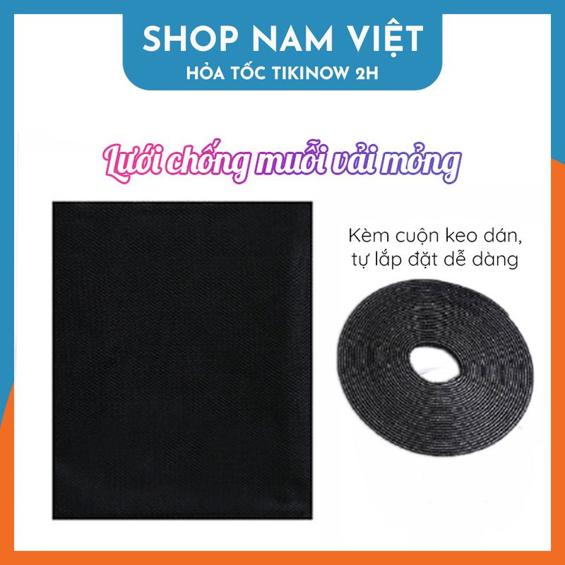 Lưới Chống Muỗi Vải Mỏng, Rèm Chống Côn Trùng Tự Lắp