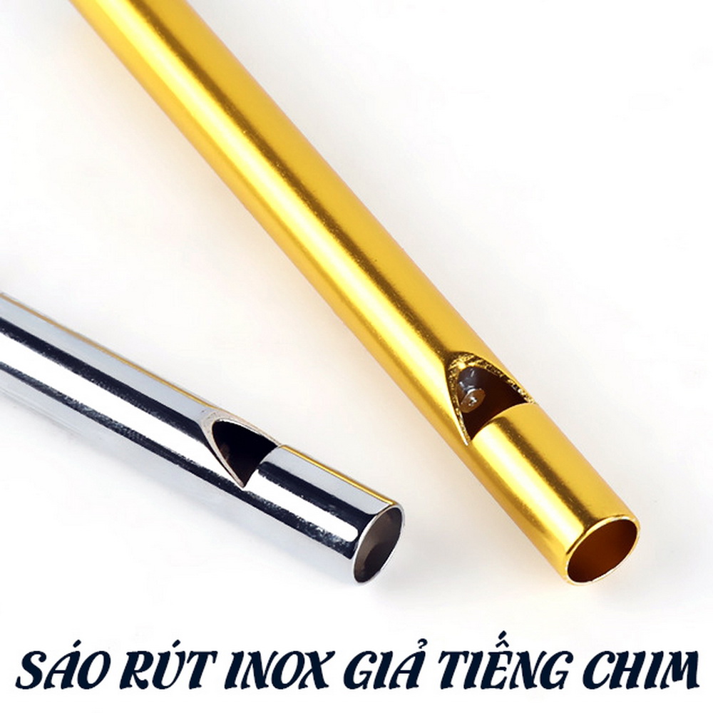 Sáo Rút Giả Tiếng Chim Hót Chất Liệu Inox Cao Cấp Sử Dụng Ngay Không Cần Nhúng Nước